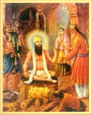Guru Arjan in der Folterkammer